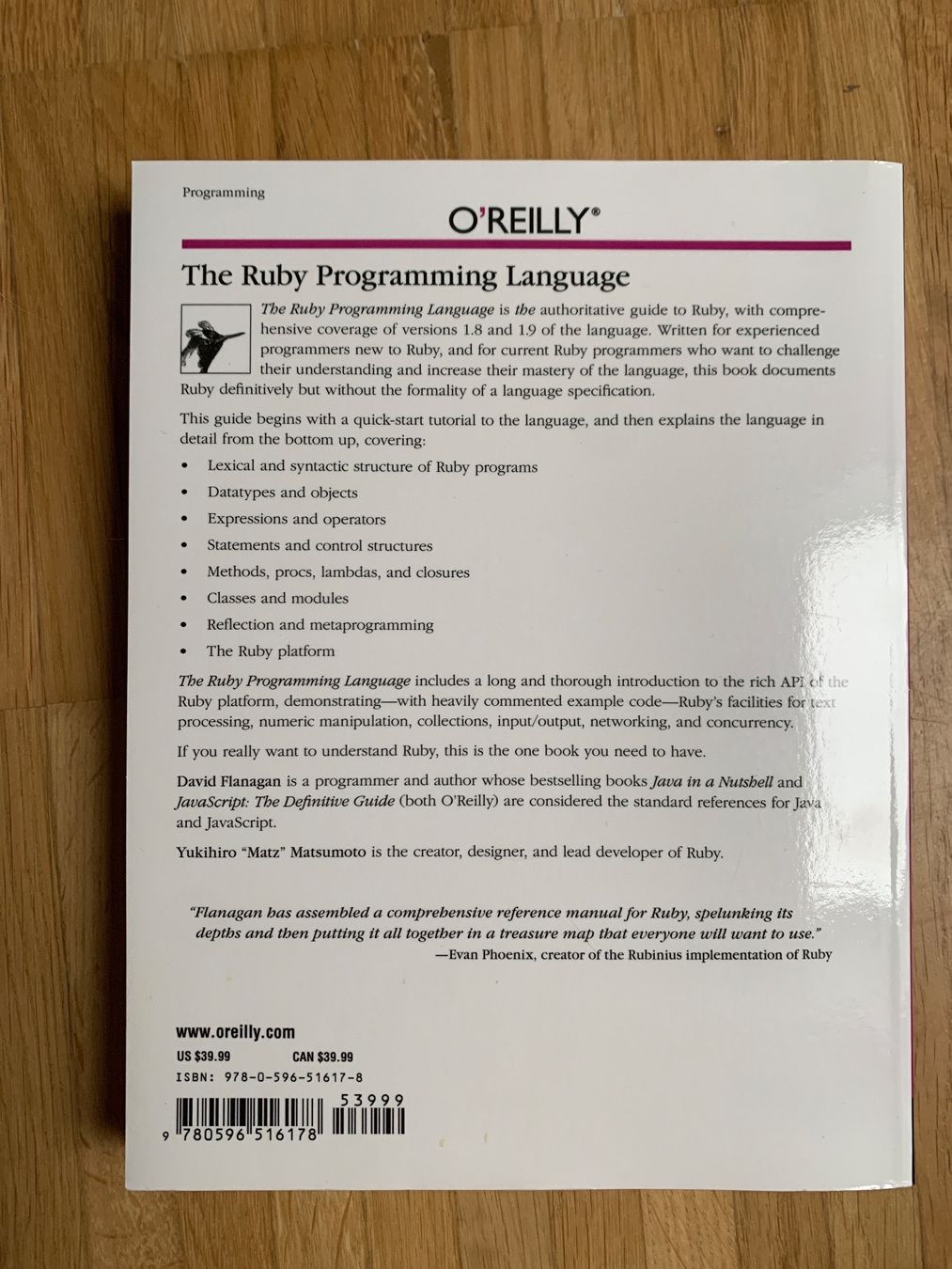 Bücher: The Ruby Programming Language – Gebraucht aus Biel/Bienne von  1