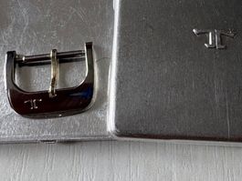 Jaeger Le Coultre Stahl-Schnalle 16 mm