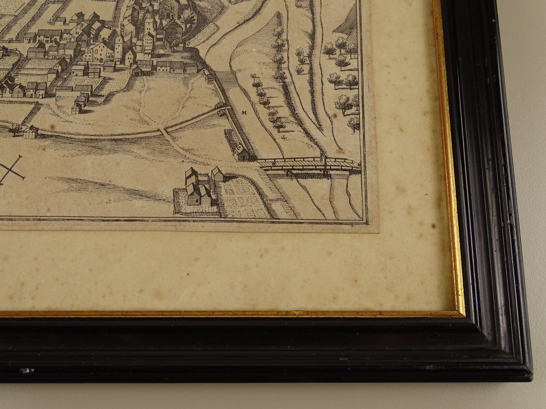 Incisioni: VIÈGE, VISP, FISCHBACH, KUPFERSTICH 1654 – Usato da Grüningen venduto da Kartensammler 5