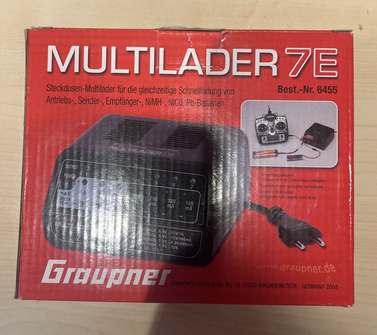 Graupner Batterie, Caricabatterie & Alimentatori: Graupner Multilader 7E Ladegerät – Nuovo e nell'imballaggio originale da Uetikon am See venduto da eri_5hx6