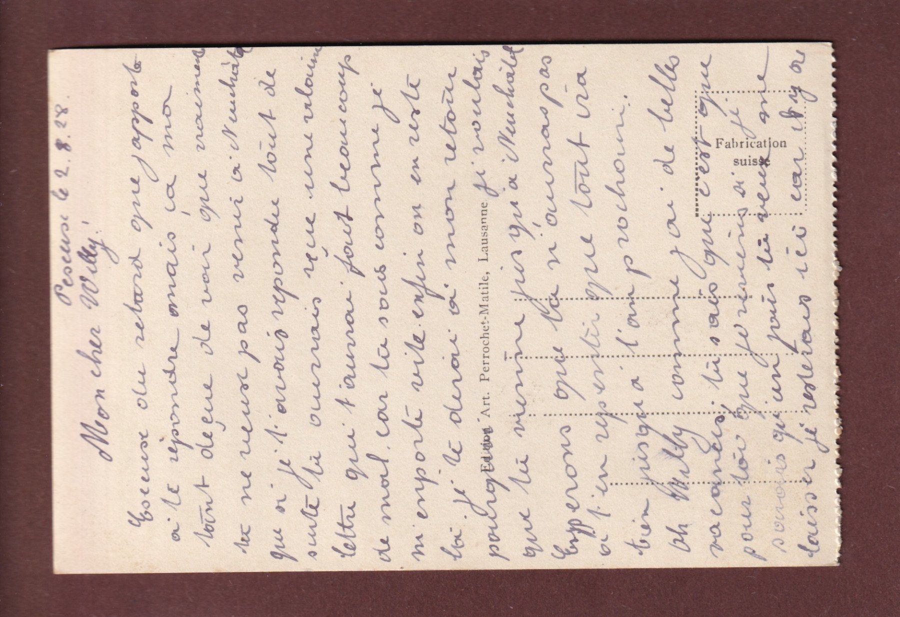 Cartoline postali: NEUCHÂTEL - Musée des Beaux-Arts - 1928 – Usato da Pully venduto da nicecards 1