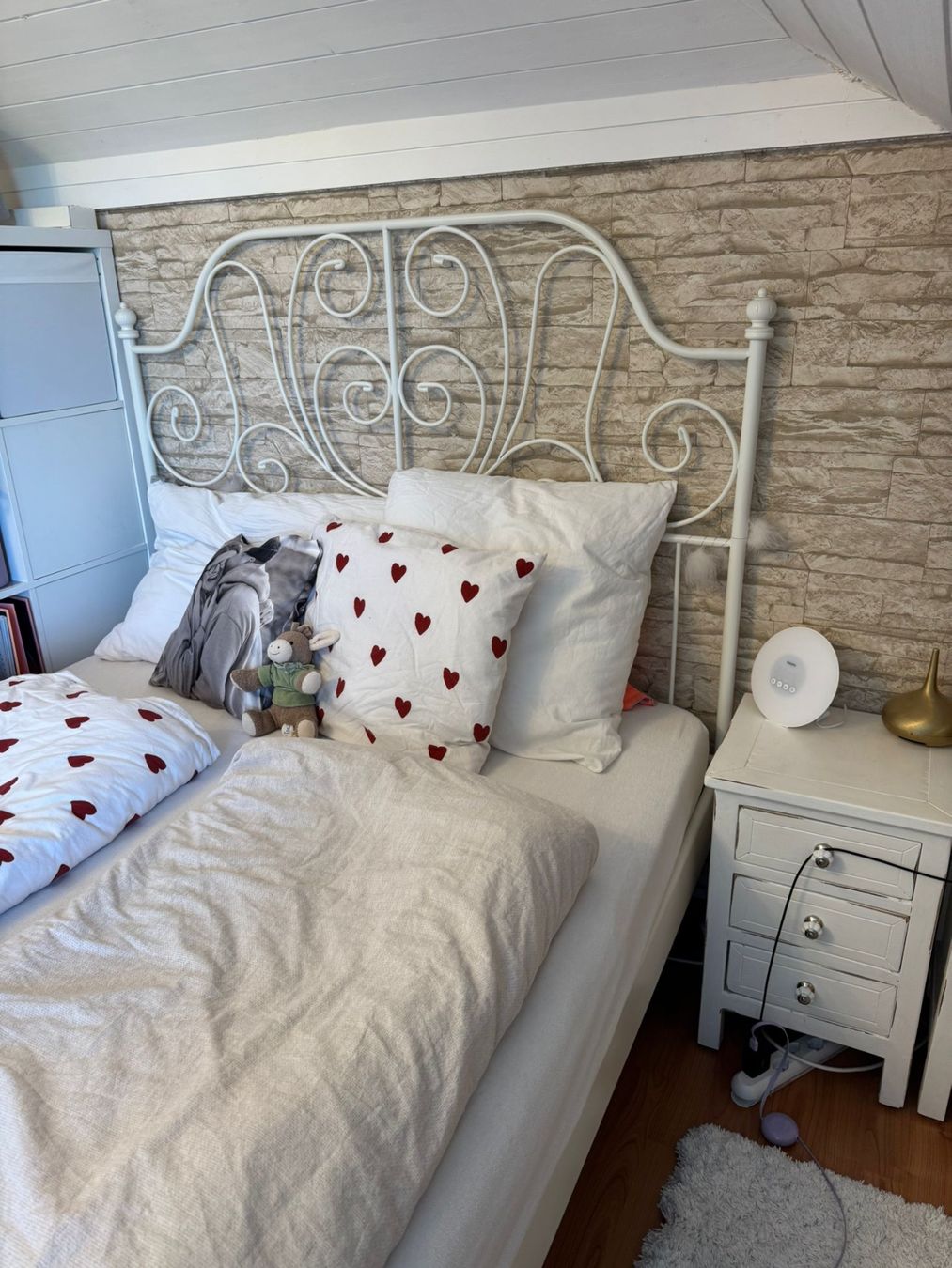 Ikea Letti: IKEA Metallbett, 140x200cm – Usato da Hochdorf venduto da chiiaramatt
