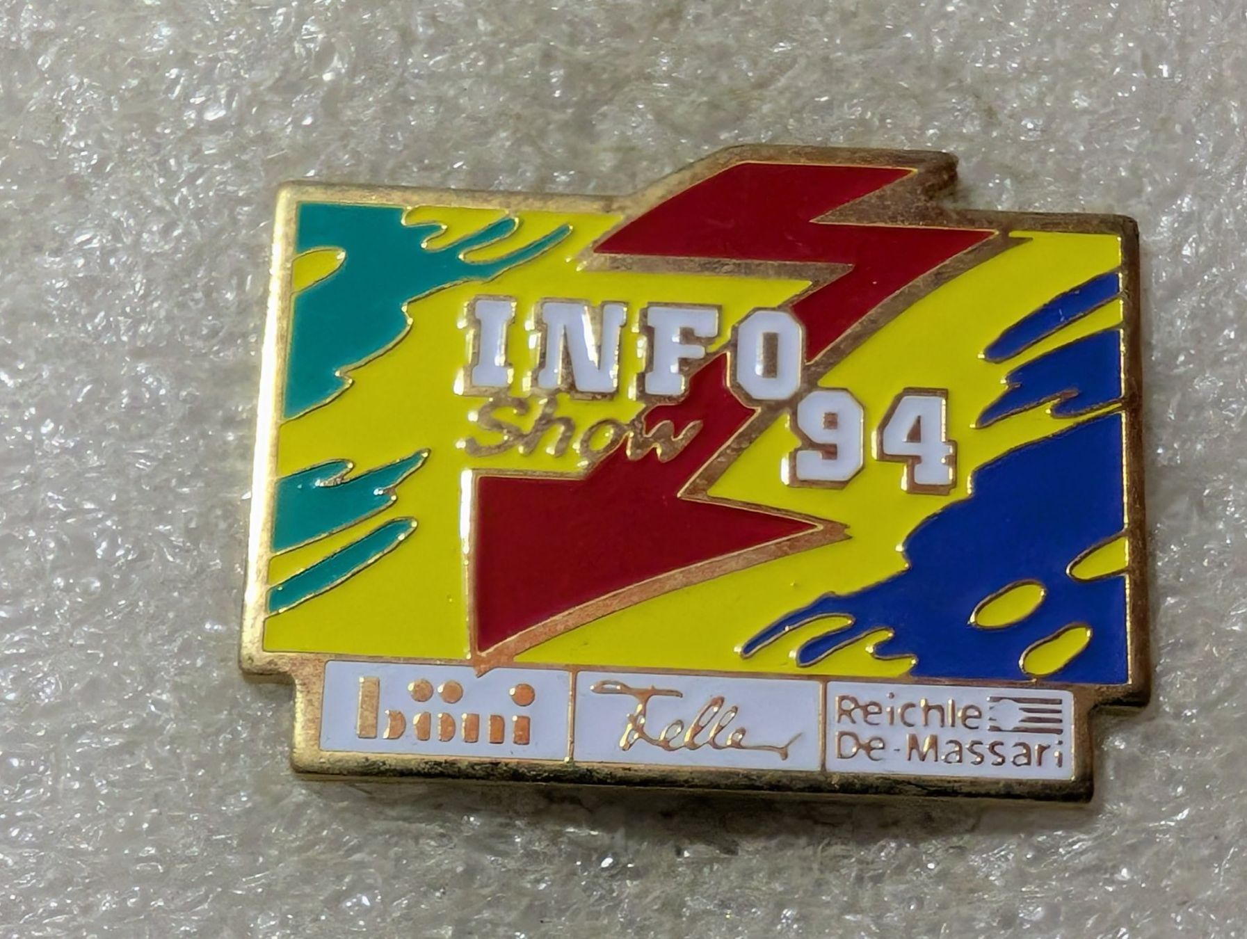 Placchette & Badge: Ansteckpin 177: Info Show 94 – Usato da Oppligen venduto da Pin-Fall-Shop