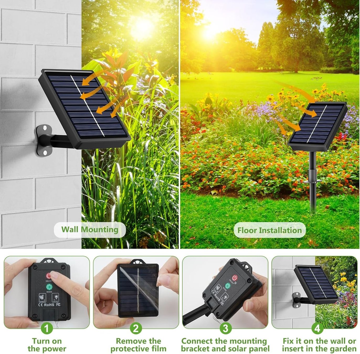 Lichterketten & Leisten: Solar Lichterkette Aussen, 3x12M 120 LED 3stk – Neu und originalverpackt aus Nuglar von SaleRitter 4