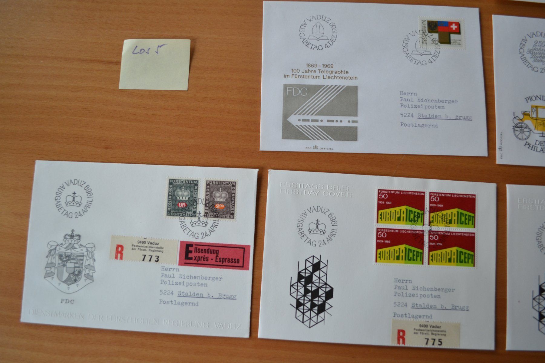 Tutti i francobolli: Brief FDC – Usato da Beinwil am See venduto da kajak55 1
