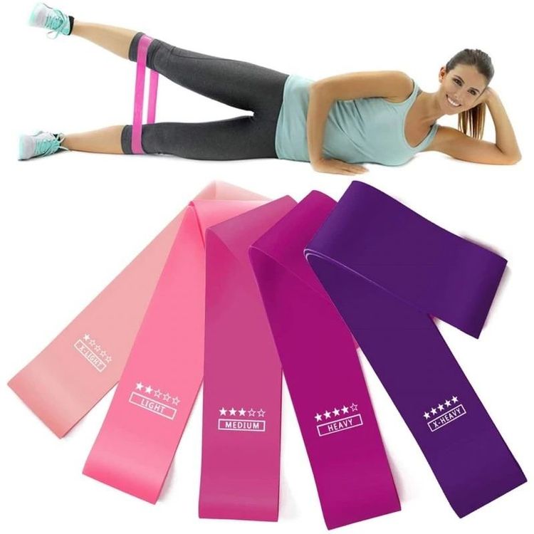 DAWOOWF Fitnessbänder Set - 10 Stärken Für Yoga, Pilates & Physiotherapie