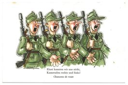 Militär - Humor - Jux - Künstler Naef - neue Kameraden  1968
