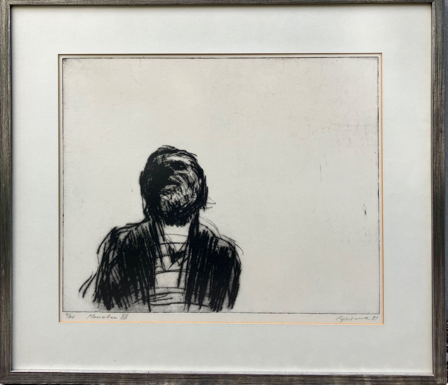 Grafica & Litografie: Lithographie Mensch von Markus Capirone – Usato da Olten venduto da mir_59ch