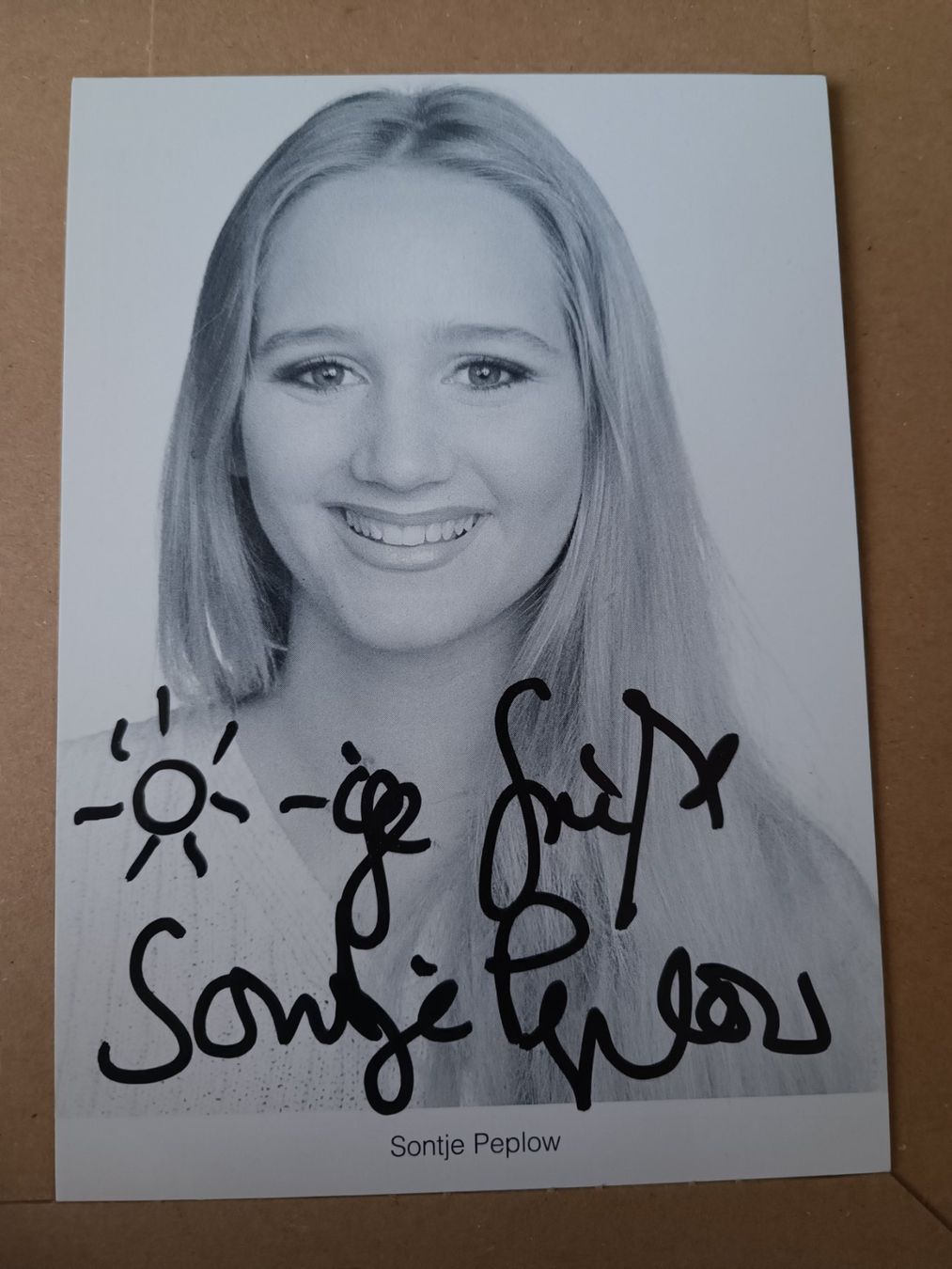 Autogramme: Sontje Peplow - handsigniert – Gebraucht aus Menziken von Autogramme