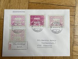 ATM type 1-2-3-4, FDC 9.8.76, SBK 200.- +