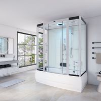 2030 - 4in1 Dampfdusche NINO BIG - 190x100x220cm - WEISS