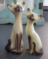 Keramik Katzenpaar, Made in Japan, Höhe 9.5 cm