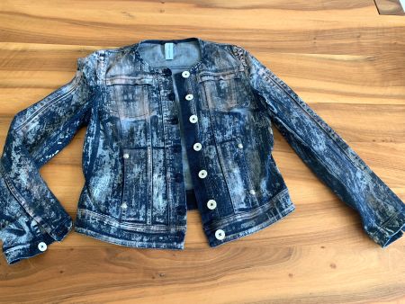 HIGH COUTURE extrem extravagante Jeansjacke Gr. 40 wie NEU