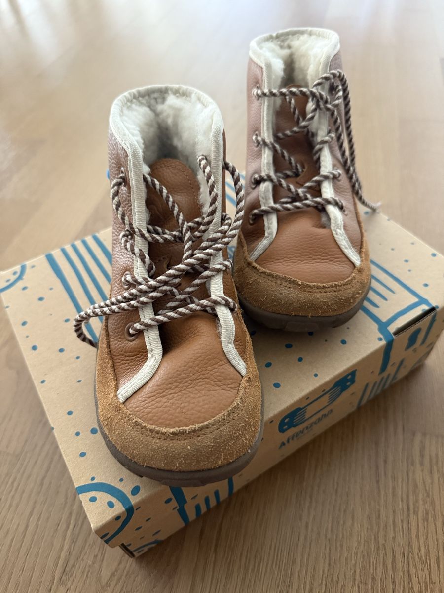 Affenzahn Scarpe per ragazzi: Affenzahn Winterschuhe Leder Easy – Usato da Cham venduto da JLo87 1