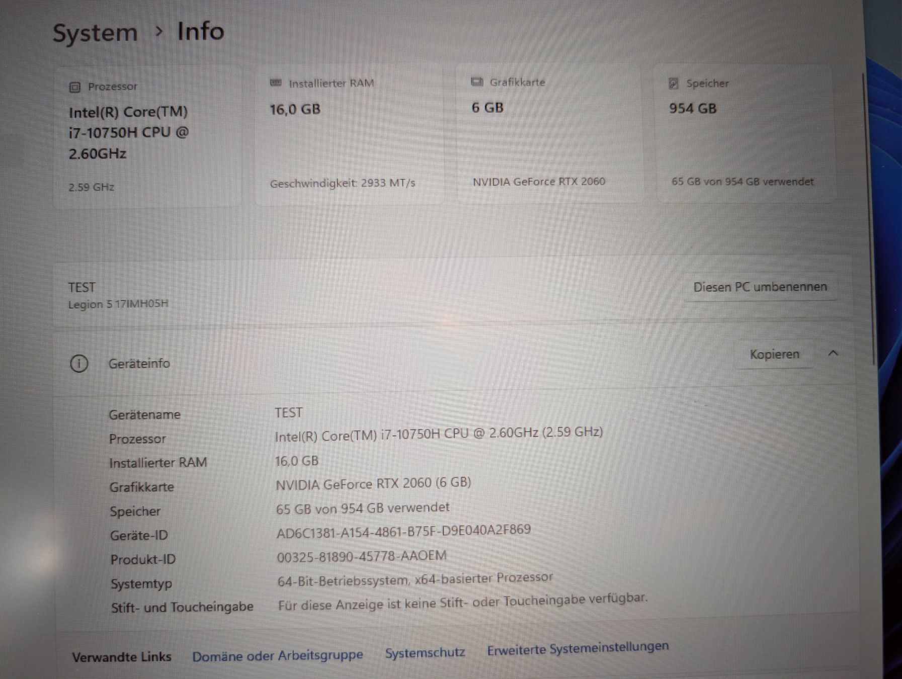 Lenovo Notebook: Lenovo Laptop Legion – Usato da Degersheim venduto da hau_wc6b 1
