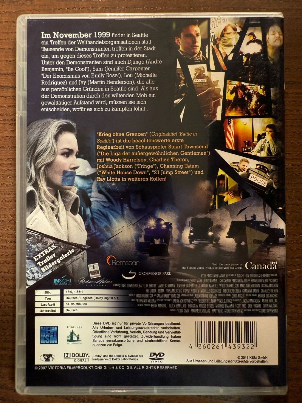 Tutti i DVDs: Krieg ohne Grenzen - Battle in Seattle – Usato da Zürich venduto da FilmFreunde 1