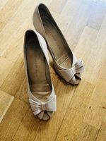 PETER KAISER Pumps mit Schleife, 41, Beige, Sommer/He