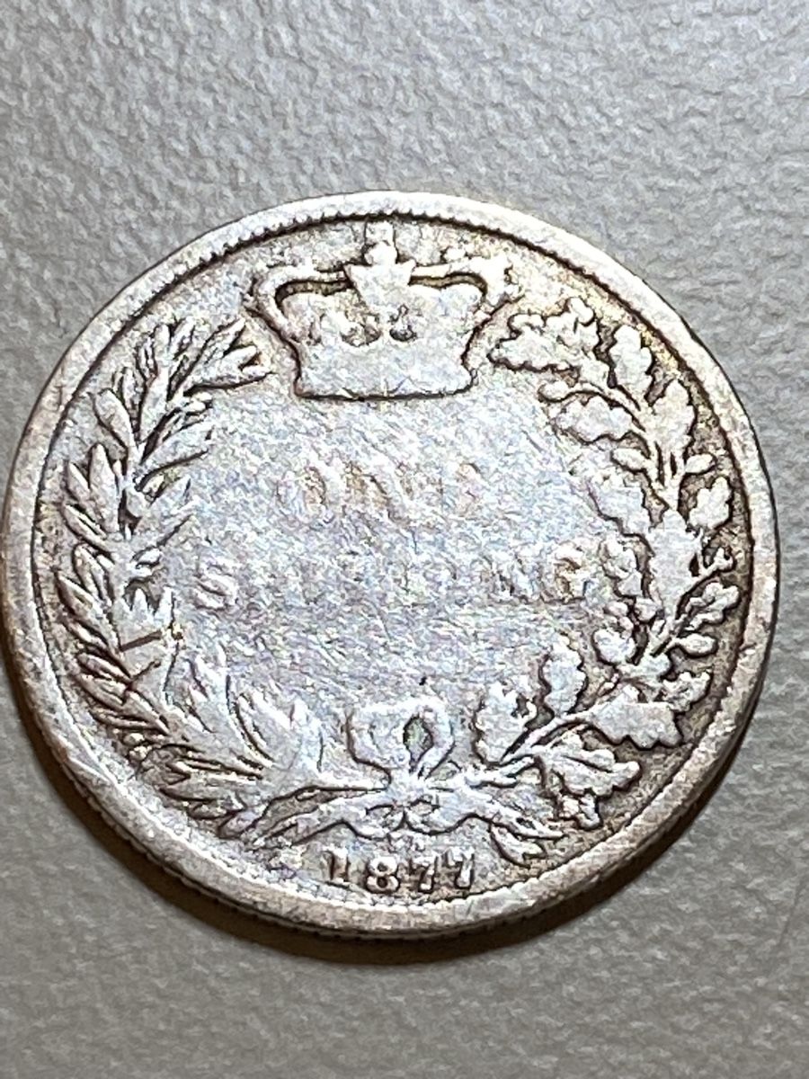 Tutti le monete: GB - 1 Shilling - 1877 - AG – Usato da Payerne venduto da Mike1682