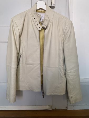 Damen Lederjacke TCM hellbeige Grösse M guter Zustand