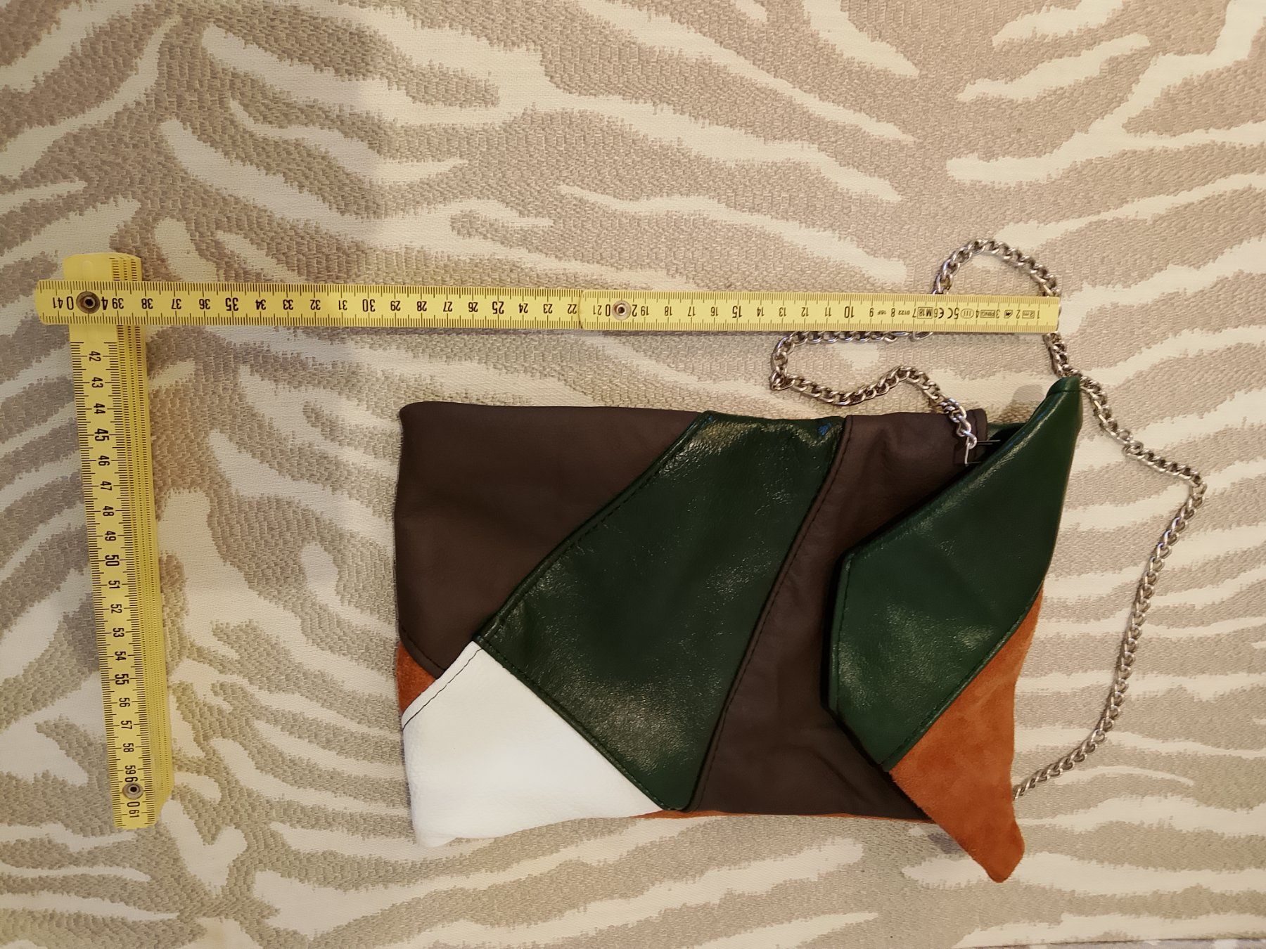 Borse da donna: Umhängetasche Patchwork Leder gemischt braun – Nuovo (secondo la descrizione) da Bellikon venduto da MellonCollieMitTwint 2