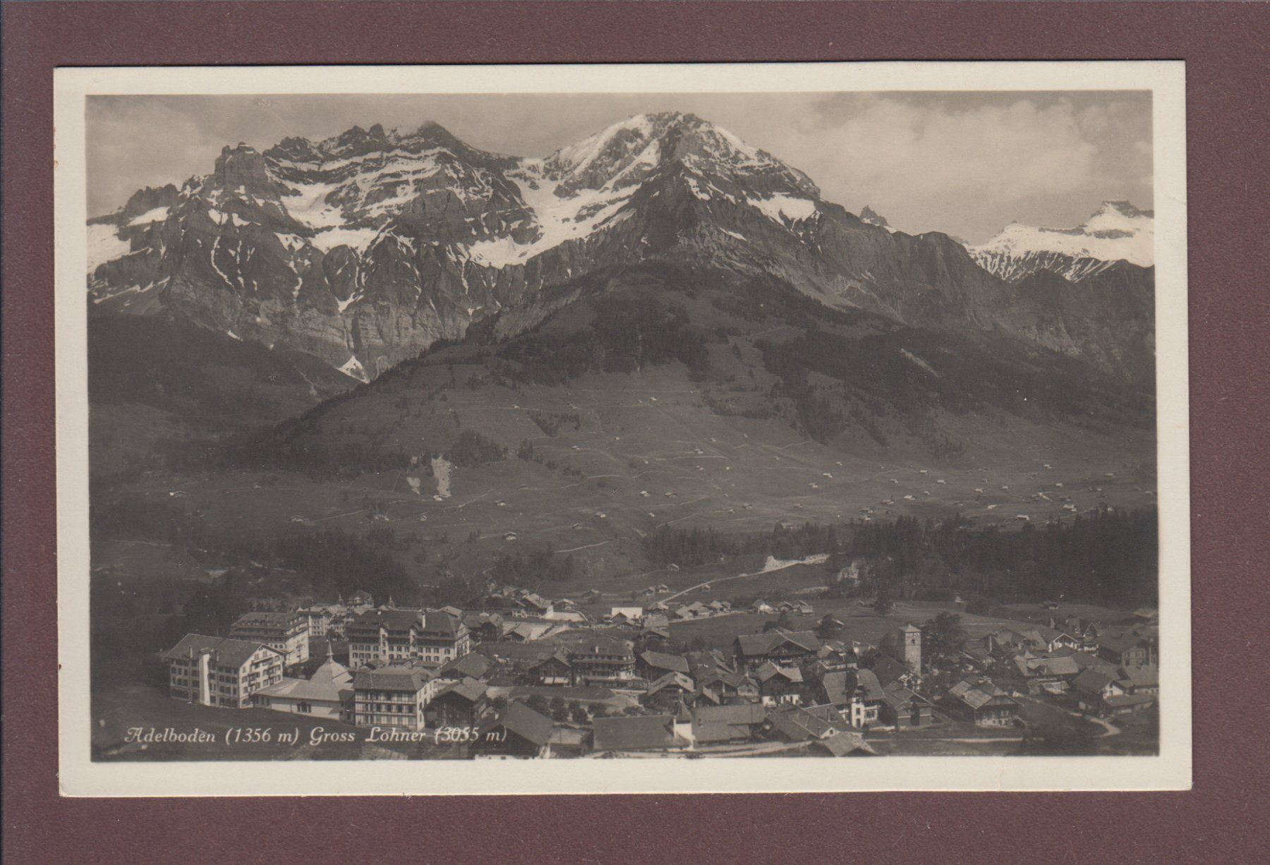 Cartoline postali: ADELBODEN - Gross Lohner - 1931 – Usato da Pully venduto da nicecards