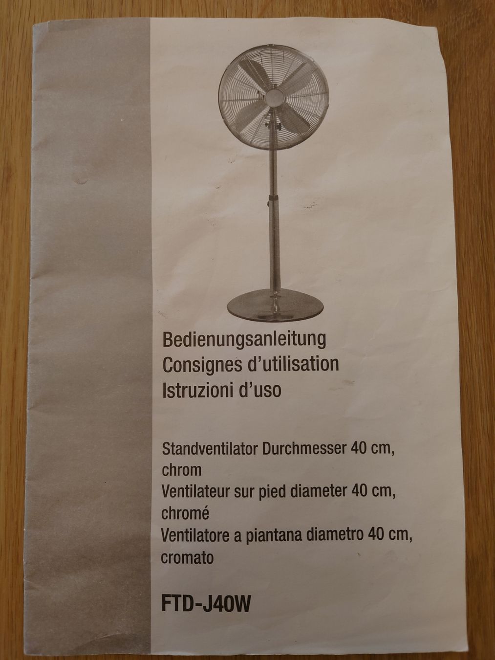Ventilatoren: Standventilator Chrome 40cm, 3 Stufen, Schwenkfunktion. – Gebraucht aus Zürich von Almohammed 7