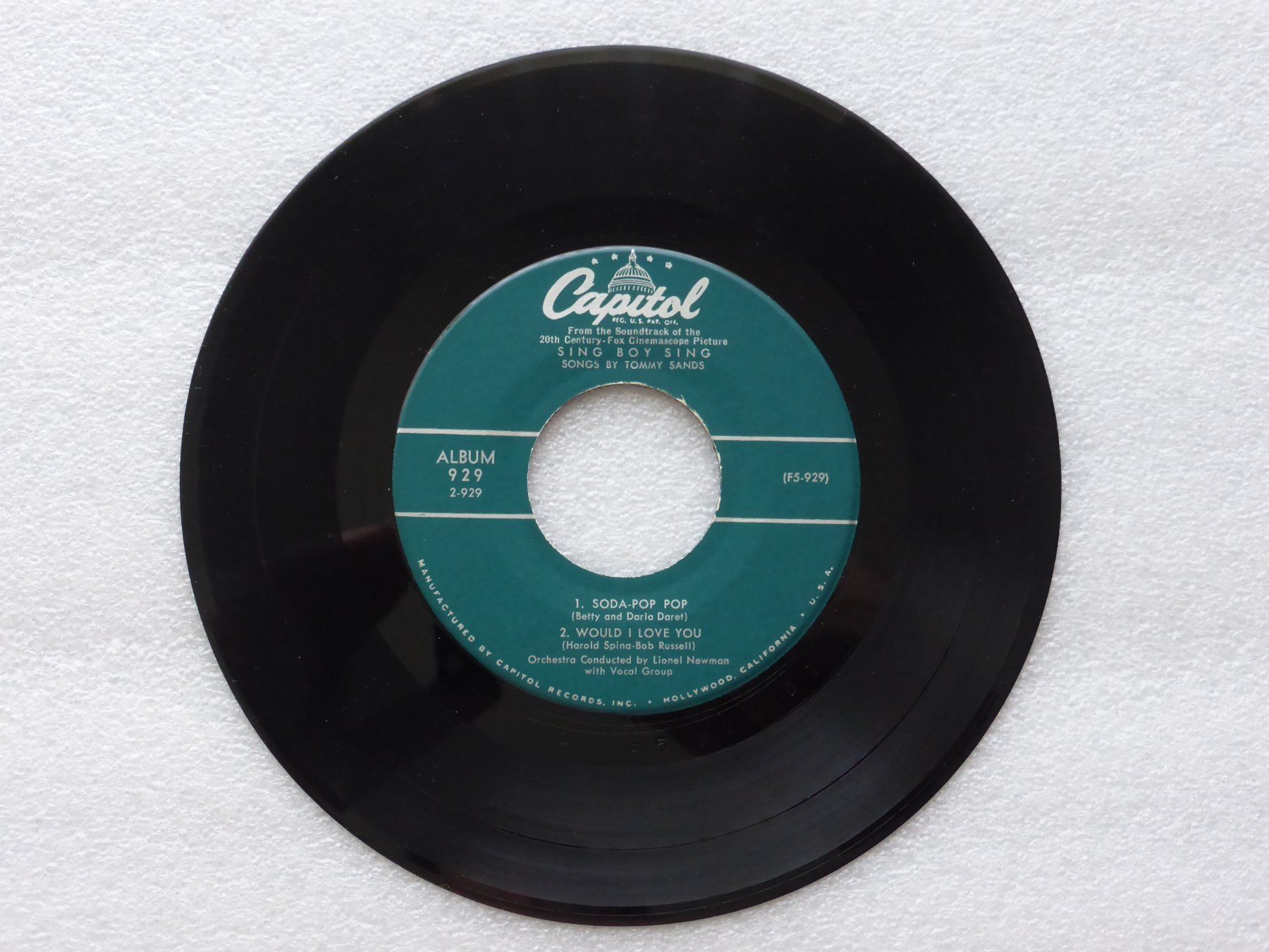 Vinyles: Vinyl Single   EP  TOMMY SANDS – D'occasion à Küssnacht am Rigi par Mondkinder 2