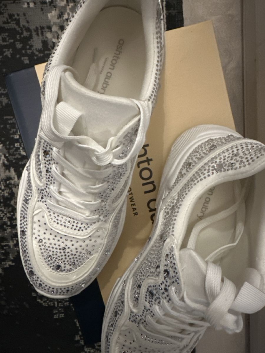 Scarpe da uomo: Ashton Aubry Sneakers mit Strass Weiss Grösse 41 – Nuovo (secondo la descrizione) da Dietikon venduto da vithya88 5