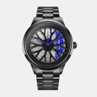 DriftElement Motorsport Felgenuhr Quarz Blau