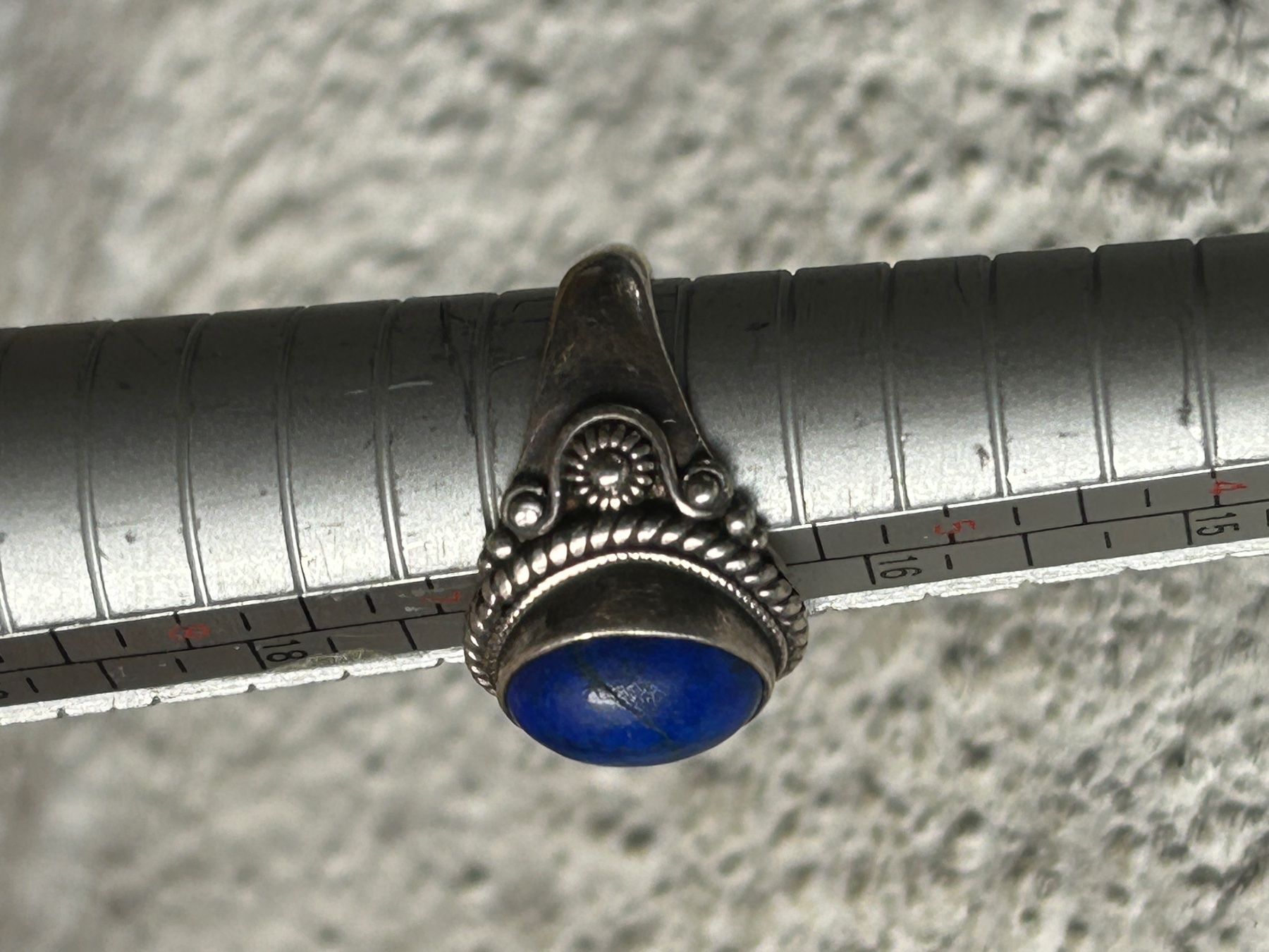 Anelli: Vintage Silber Ring mit Lapislazuli Stein (Gr.53) – Usato da Laufen venduto da belleskulptur 9