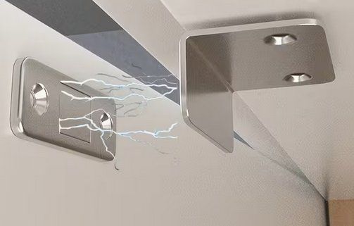 Ferramenta: 3er Set Magnet-Verschluss Stahl zum kleben oder schrauben – Nuovo e nell'imballaggio originale da St. Gallen venduto da schnaeppchen-preise 3
