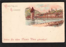 Werbekarte Luzern , Haben Sie schon Picaro Thee getrunken