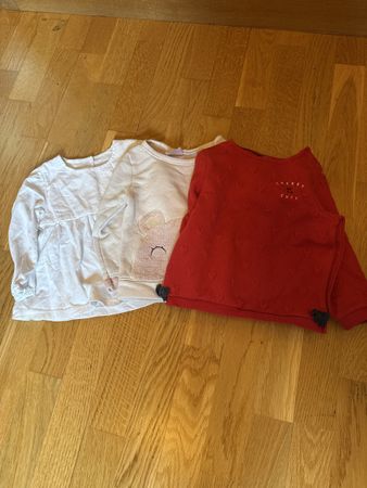 3 Langarmshirts Mädchen, Grösse 86