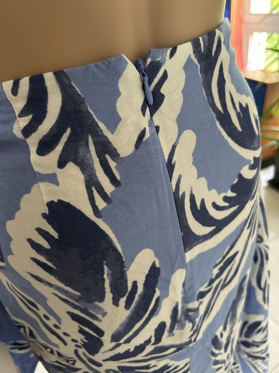 H&M Röcke: Summer Skirt Blue White Wrap Look Patterned Size S – Gebraucht aus Saland von ele_vc96 4