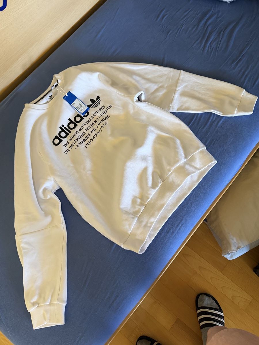 Adidas Maglioni & Felpe: Adidas Sweathsirt White – Nuovo e nell'imballaggio originale da Ascona venduto da GioeleS