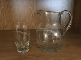 Krug und Gläser, Set