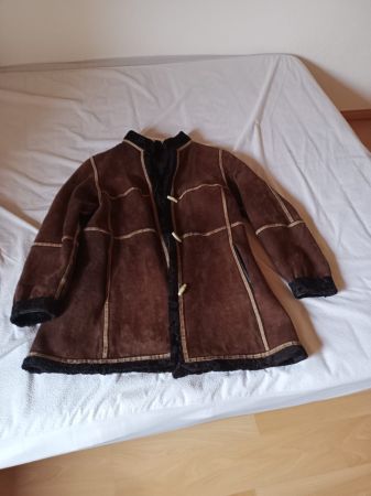 Jacke aus echtem Nerzpelz / Leder