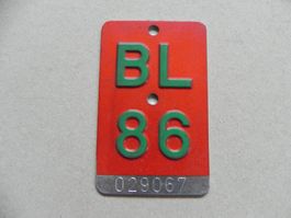 Velonummer Velo Nummer BL 86 Baselland 1986 Bike Geschenk