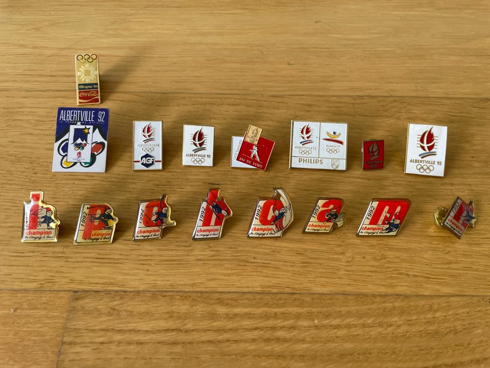 Pin's USA 1992 Jeux Olympiques JO Albertville 17 mm 2g