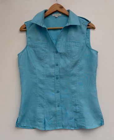 Cassani Leinen Bluse Gr.36