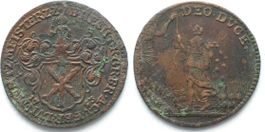 ZELLERFELD Münzmeisterpfennig 1753 JOHANN BENJAMIN HECHT