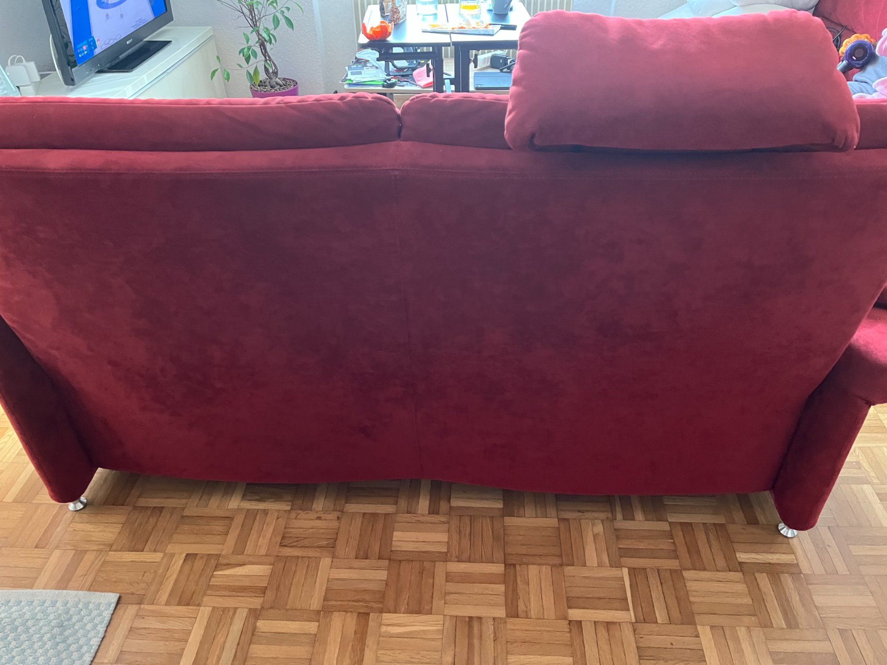 Sofas: Zwei 2-Sitzer weinrot Sofas von FM Munzer – Gebraucht aus Zollikofen von KaiP01 5
