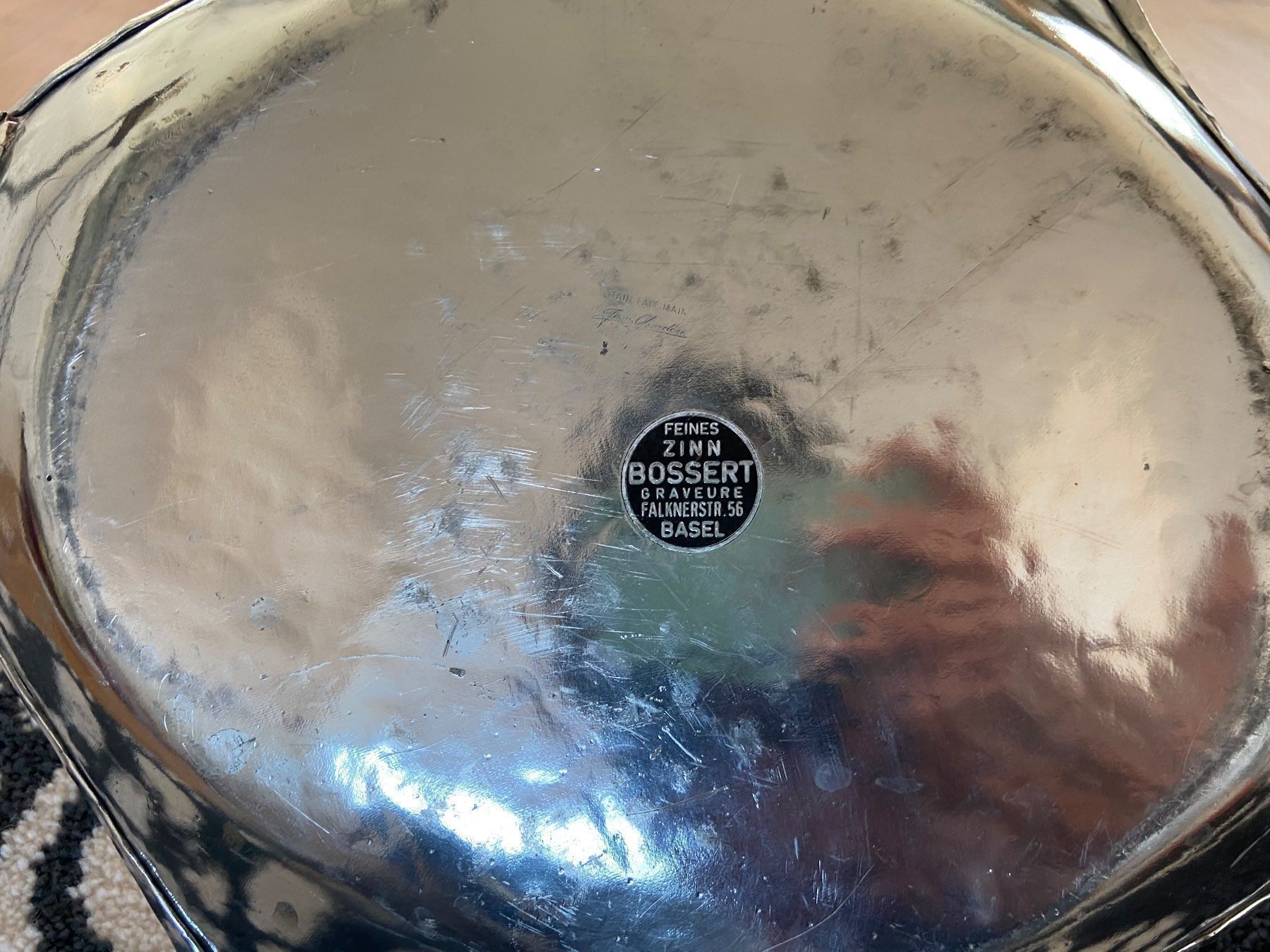 Ciotole: antike grosse jugendstil zinn schale – Usato da Gipf-Oberfrick venduto da Iberico 4