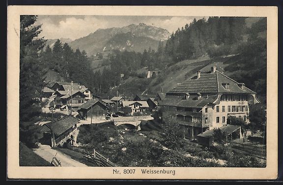 Cartoline postali: AK Weissenburg, Blick auf die Ortschaft – Usato da Berlin venduto da bartko-reher