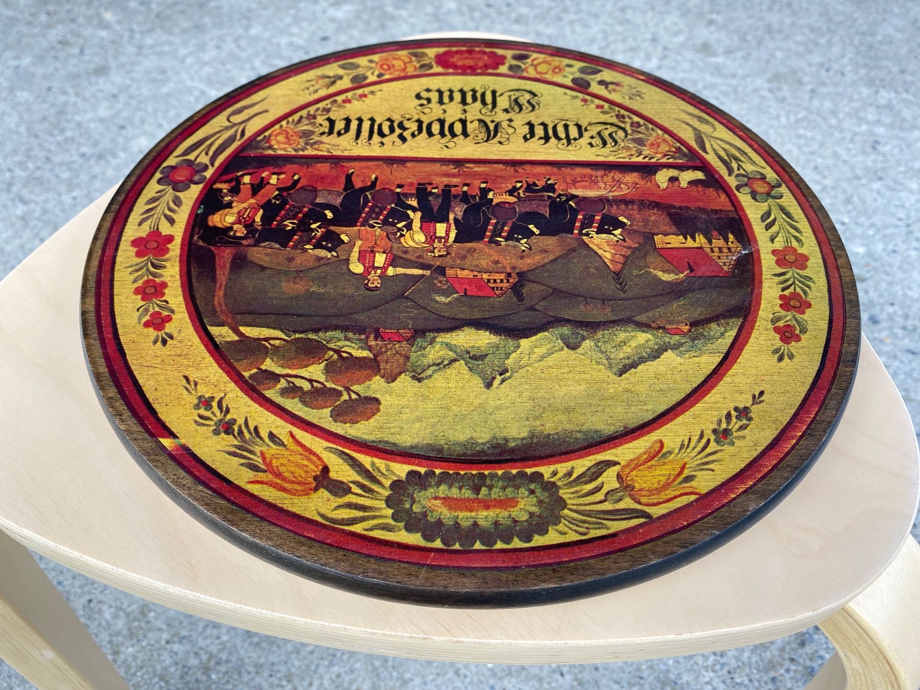 Campanacci mucche: schöner Holzteller Appenzeller Käse – Usato da Feldbach venduto da Olive1 5