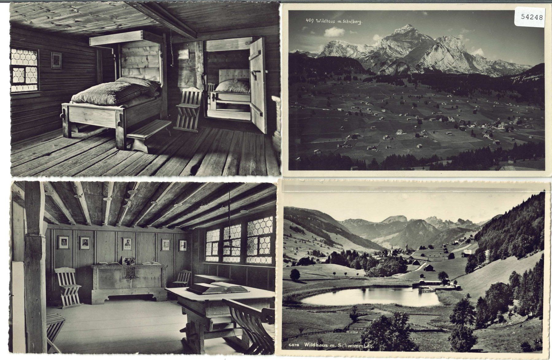 Cartoline postali: 4 AK - Wildhaus – Usato da Ettingen venduto da Kartenplanet