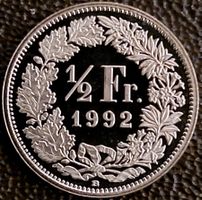 50 Rappen 1992 stgl. / aus Münzsatz