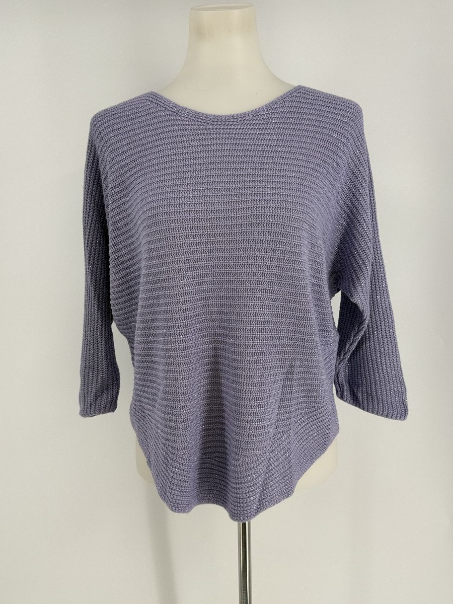 Pullover & Sweatshirts: Pullover Gr. L mit Lurex und 3/4 Arm – Gebraucht aus Auenstein von moin.