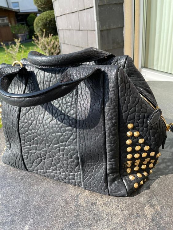 Dianzan Hobo-Tasche Aus Leder Nieten Für Damen, Y2 Produktbild-Vorschau 2