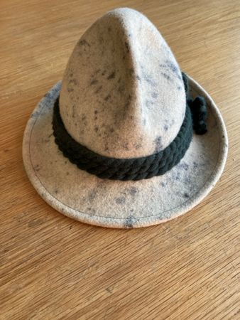 Top Trachten Hut, Grau meliert, Grösse 56, wie neu! (51)